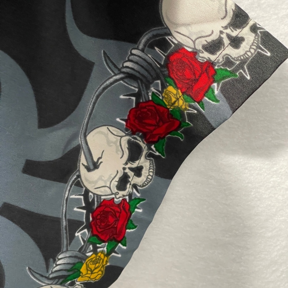 Dragonfly Clothing Vintage Skulls Short Sleeve Tattoo Flash Skulls 90s Bowling - Picture 7 of 7